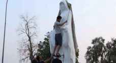 Virgin Mary statue removed in Iraq for 'religious reasons'
