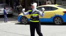 Female officers control traffic in Zarqa
