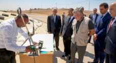 King visits horizontal bunker silos for grain storage at Ghabawi built to enhance food security