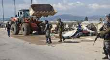 Israeli Occupation demolishes street stalls in Jenin