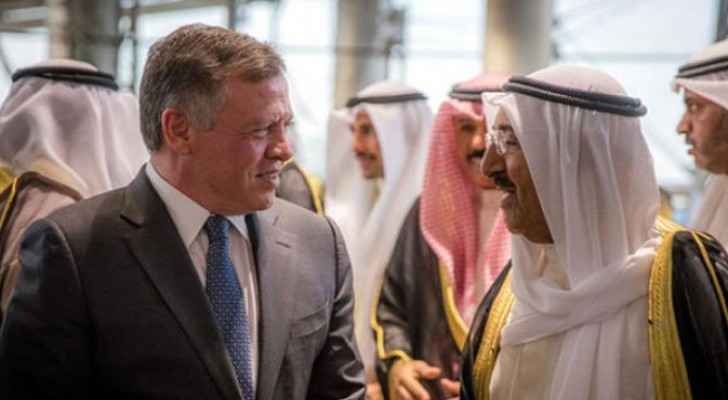 Jordan’s King received a telephone call from Kuwait’s Emir, where the two leaders discussed current developments in the region. 