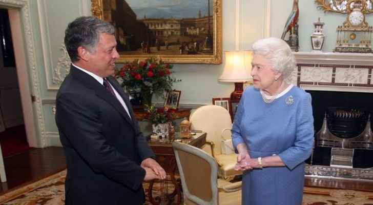 King Abdullah wished Queen Elizabeth a happy birthday. 