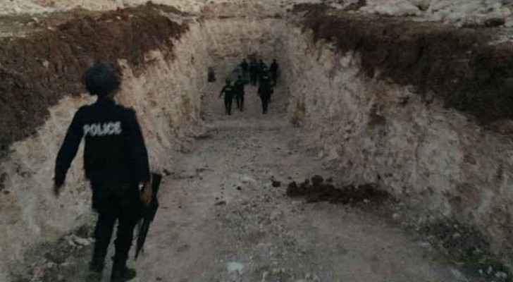 The raid uncovered a 250m-deep well which the ministry filled. (Photo from raid)