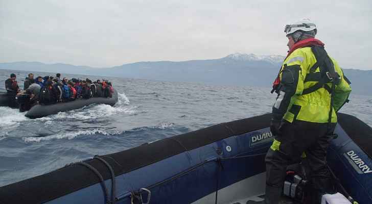 Refugees crossing the Mediterranean sea on a boat. (Wikimedia Commons) 