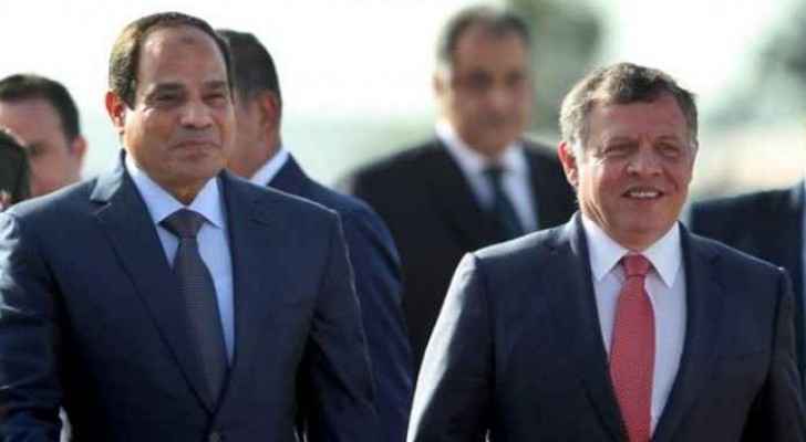 The Egyptian President and King Abdullah.