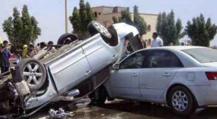One of the many car accidents to ravage the streets of Jordan everyday. 