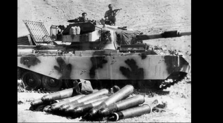 A Palestine Liberation Organization tank in battle position, 24 September 1970. AFP / East News
