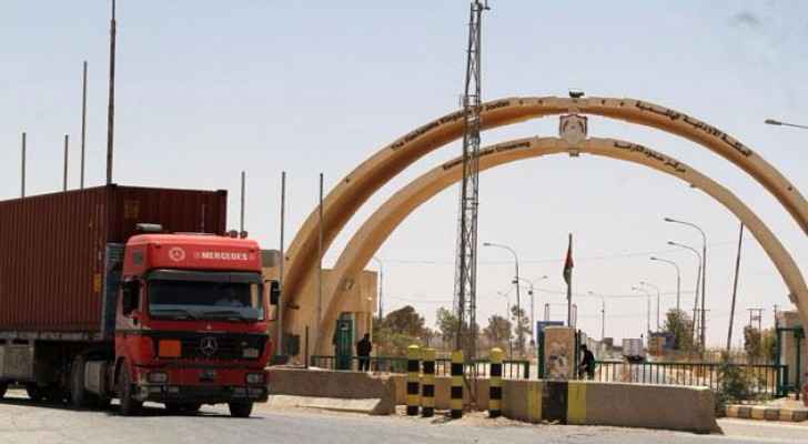 Karameh border crossing was recently reopened to bolster economic ties between the two countries. (Photo Credit: Jordan Times)