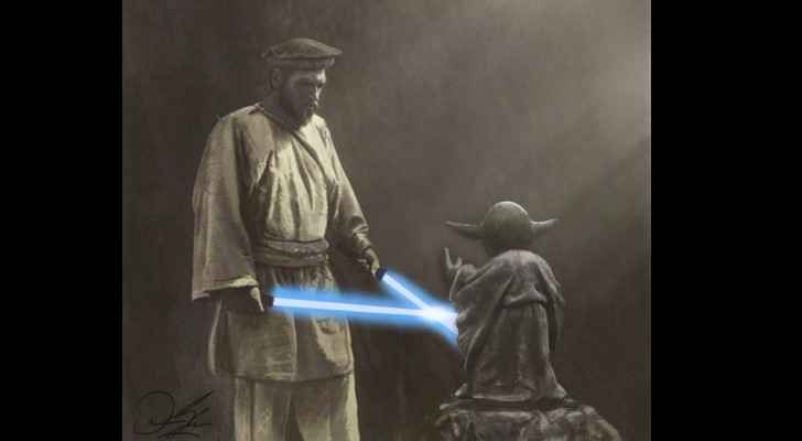 A wonderful illustration of a Mujahid Jedi.