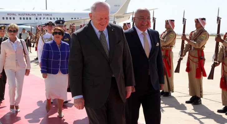 Peter Cosgrove, Governor-General of Australia shortly after his arrival in Jordan.