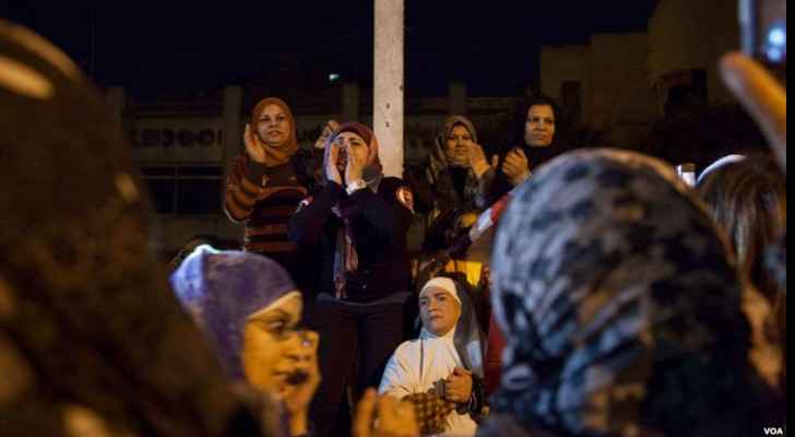 Women at a protest in Cairo (Wikimedia Commons)