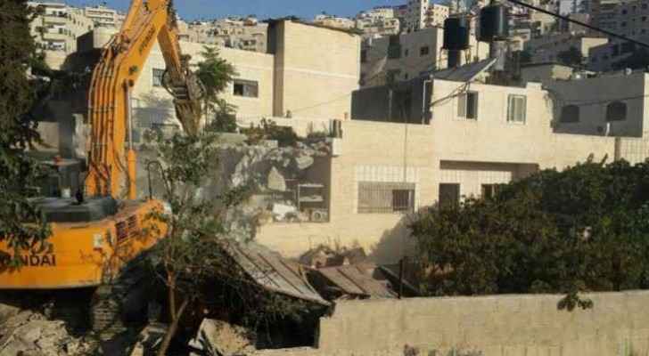 A Palestinian man was forced to demolish his own house in Silwan.
