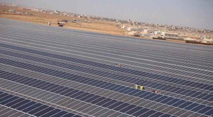 The new solar plant in Zaatari camp. (Twitter) 