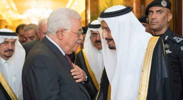President Abbas meets with King Salman in Riyadh (Saudi Press Agency)