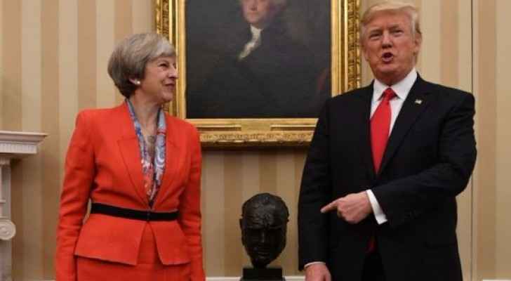 Theresa May invited Trump earlier to visit the UK. (BBC)