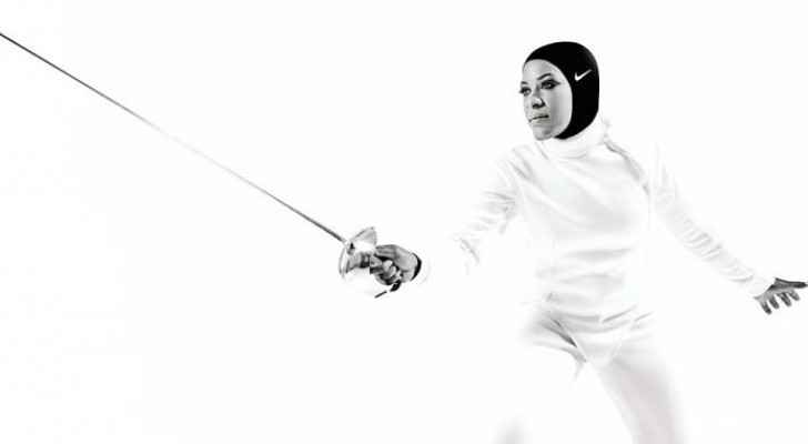 Ibtihaj Muhammad, the Nike athlete and Olympic fencer, who helped Nike in creating the hijab’s design. (Nike's Website)