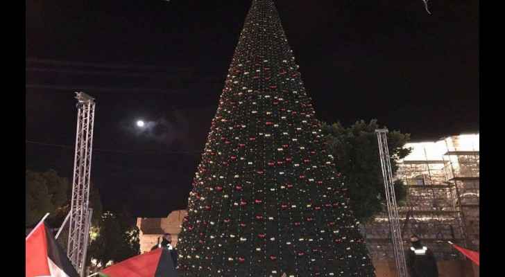 Chirstmas Tree in Bethlehem. (Social Media)