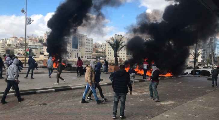 Protests are taking off across the West Bank following Trump's announcement. (Twitter) 