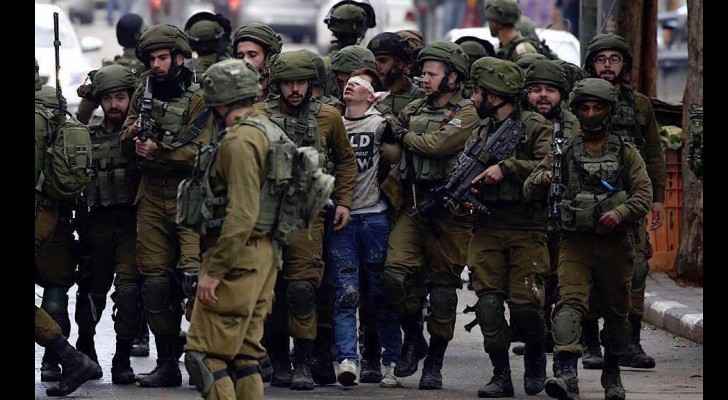 A Picture was taken on Friday for a 16-year-old Palestinian boy arrested by a full Israeli military force for protesting. (Social Media)