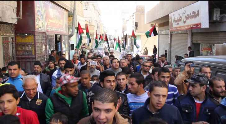 Al-Baqaa was one of the first areas in the Kindgom to start protests against Trump's announcement of moving the US embassy to Jerusalem.