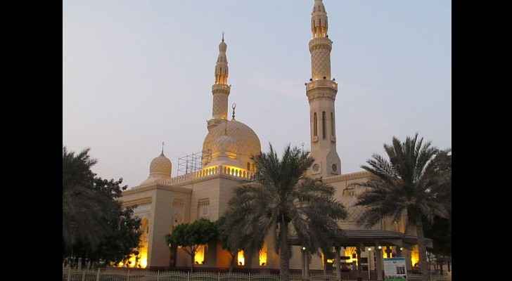 The incident took place in a mosque in Dubai - not the one shown in the picture. (Wikipedia)
