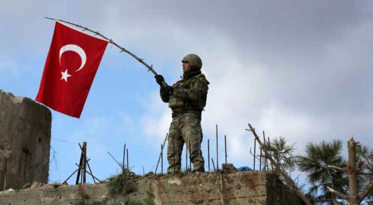 A photo for A Turkish soldier in Afrin  