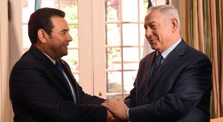 The Israeli PM Benjamin Netanyahu meets with Guatemalan President. (TheTimesOfIsrael)
