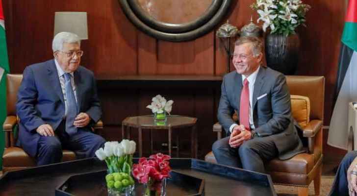 King Abdullah and Abbas met at Al Husseiniya Palace in Amman   