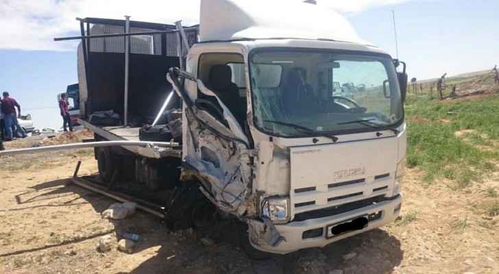 One of the vehicles affected by the collision