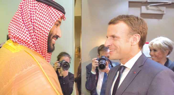 During Macron's visit to Riyadh in November, 2017 (The Independent)