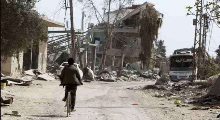 The Syrian Army has retaken the Damascus suburb. (Sky News)