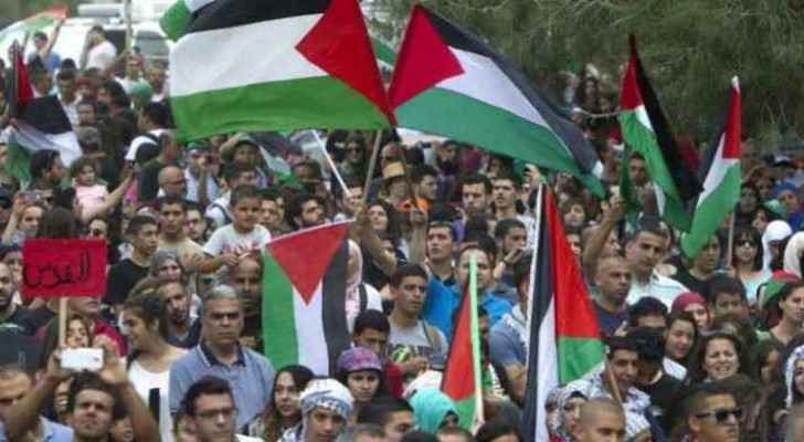 Demonstrations in Ramallah. (File photo)