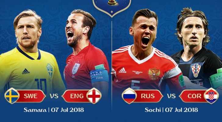 Sweden, England, Russia and Croatia. (FIFA)