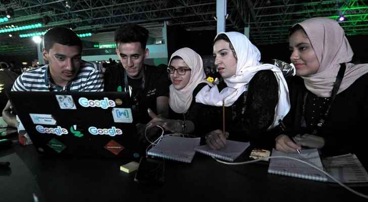 Hackathon in Jeddah on July 31, 2018, AFP PHOTO / Amer HILABI