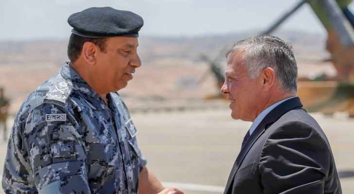 King, accompanied by Crown Prince, visits Gendarmes Directorate