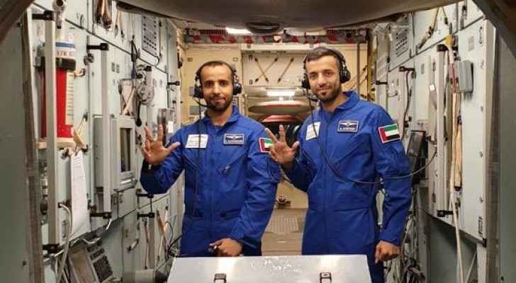 Emarati astronauts Hazza Al Mansouri and Sultan Al Neyadi