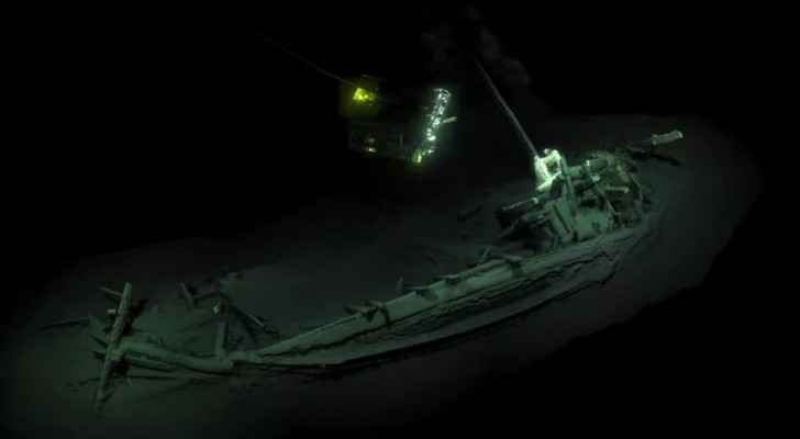 An Ancient Greek ship at the bottom of the Black Sea was digitally mapped by two remote underwater vehicles. (Black Sea MAP/EEF Expeditions)