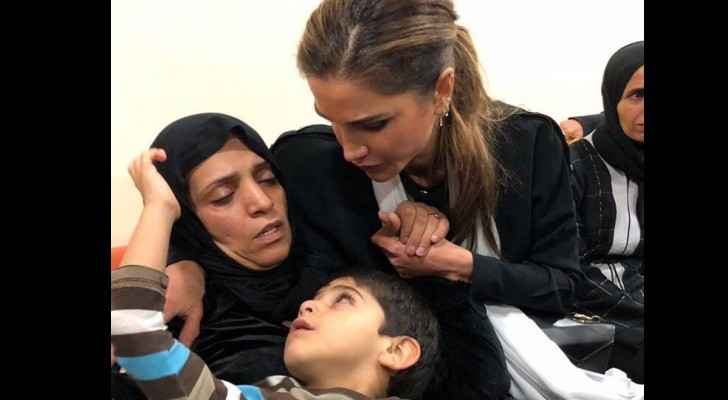 Queen Rania condoles  family of  victim in the Dead Sea tragedy