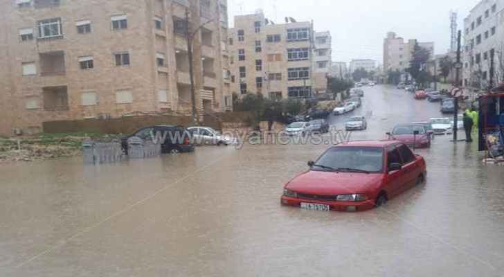 Rainwater raids homes in Madaba and Ajloun