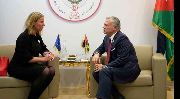 King meets EU high representative for foreign affairs and security policy in Tunis