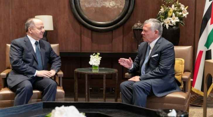 King receives former president of Iraqi Kurdistan