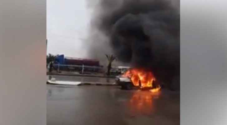 Video: Vehicle fire in Al Jizah
