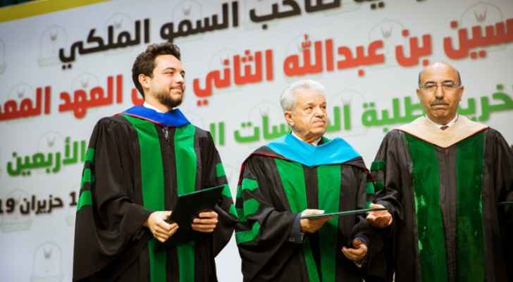 Crown Prince attends graduation ceremony of post-graduate students at Yarmouk University