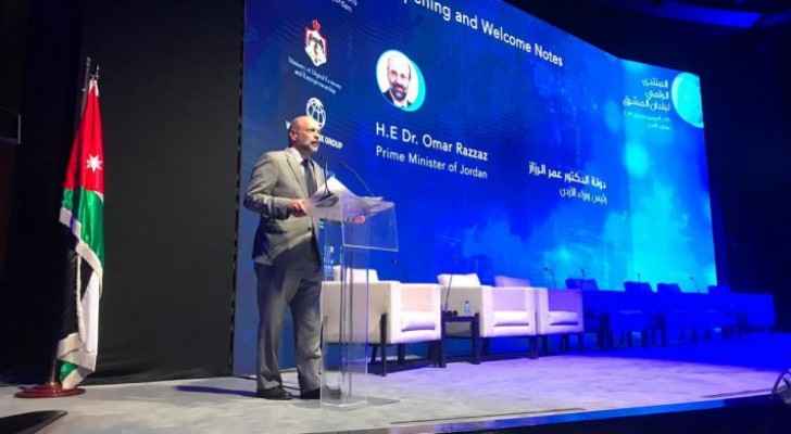 PM Razzaz during the conference 