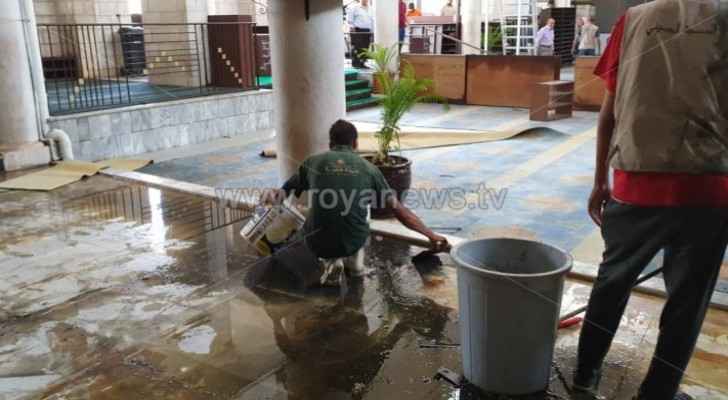 Clean-up work at Al-Husseini Mosque started following fire