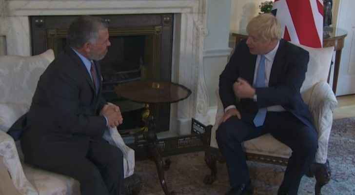 King meets British PM in London