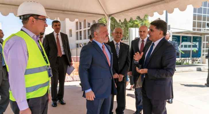 King checks on progress of King Hussein Business Park expansion project
