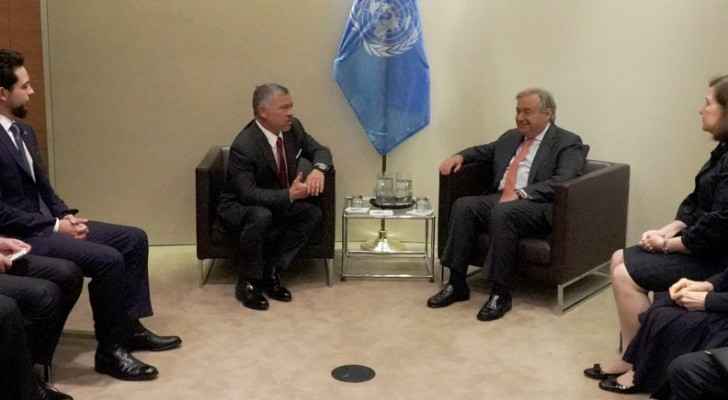 King meets UN secretary general