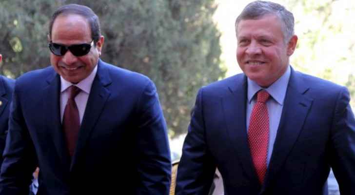 King arrives in Cairo