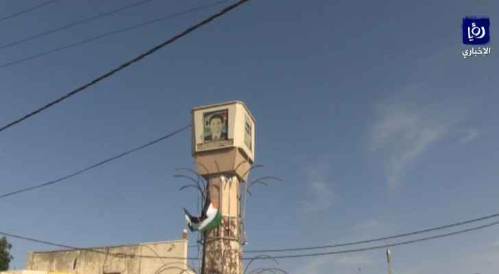 Watch Al-Baqoura town adorned with Jordanian flag